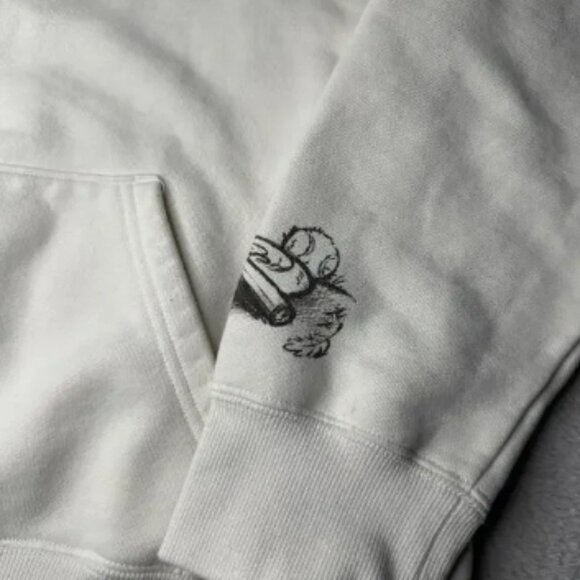 Tokyo Disney Resort ‘Sketches Of Disney’ Sweatshirt Hoodie Size Large Cream - Picture 5 of 12